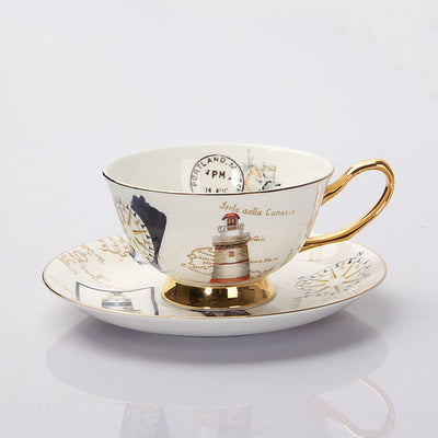 Taza y Platillo de Café Europeo - Image 15