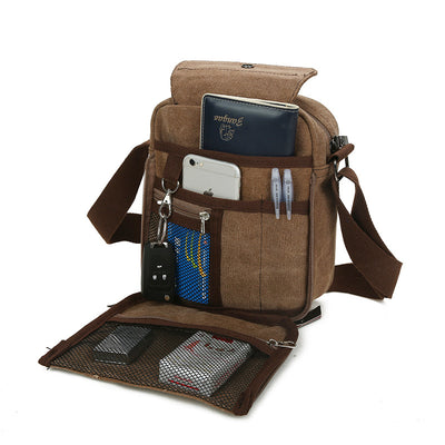 Bolsa Crossbody de Lona Estilo Coreano - Compacta y Versátil - Image 4