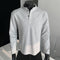 Suéter Polo de Cuello Alto con Parches y Manga Larga para Hombre