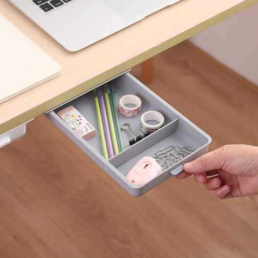 Cajón Organizador Adhesivo Oculto para Bajo Escritorio - Image 3