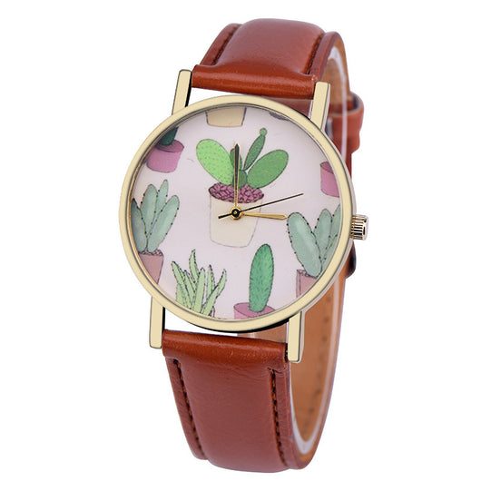 Reloj Pulsera Casual Diseño Cactus con Correa - Image 12