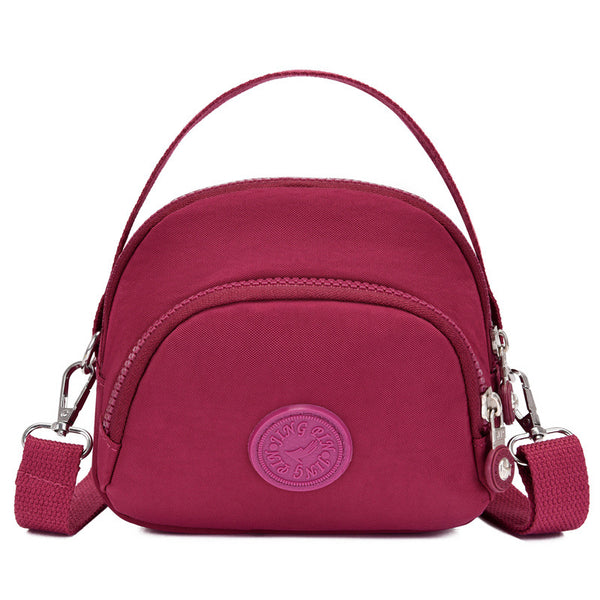 Bolsa Mensajera de Lona y Nylon para Mamá - Bolso Bandolera Compacto
