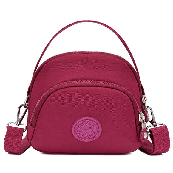 Bolsa Mensajera de Lona y Nylon para Mamá - Bolso Bandolera Compacto