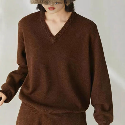 Suéter Tejido Escote en V para Mujer - Image 4