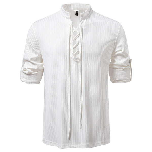 Playera Casual de Manga Larga con Cordón Ajustable para Hombre - Image 6