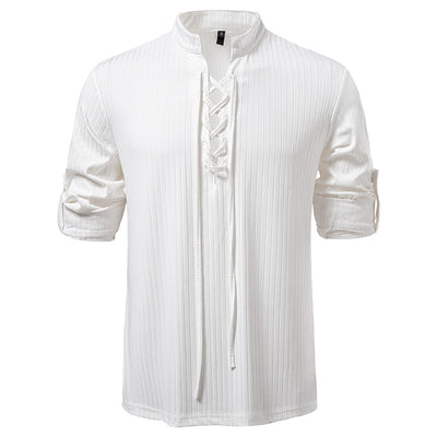 Playera Casual de Manga Larga con Cordón Ajustable para Hombre - Image 6