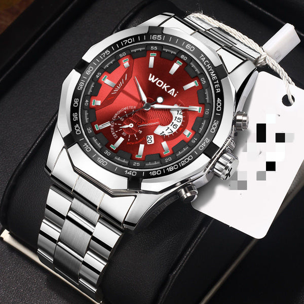 Reloj de Pulsera Calendario Acero Inoxidable