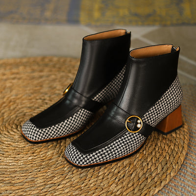 Botas de Cuero Tacón Alto Tallas Grandes para Mujer - Image 7