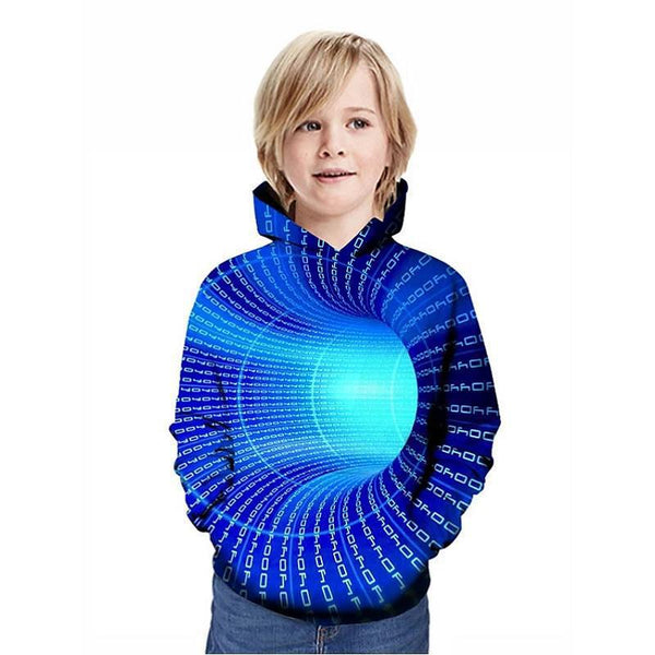 Suéter Infantil con Impresión Digital de Ilusión Óptica 3D