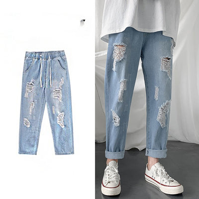 Jeans Vintage Japoneses Oversized para Hombre - Estilo Street Fashion - Image 4
