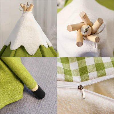 Cama Tienda para Gatos - Nido Desmontable y Lavable Tamaño Pequeño y Mediano - Image 4