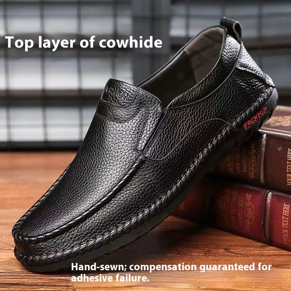 Zapatos Casuales de Cuero para Hombre sin Cordones