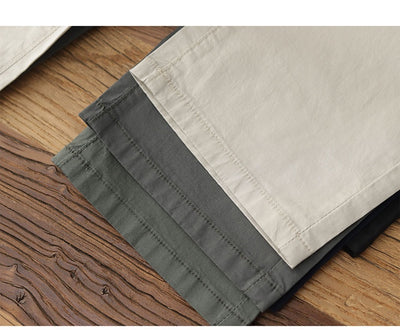 Pantalones Casuales Hombre Verano Transpirables Ajuste Cónico Elástico - Image 14