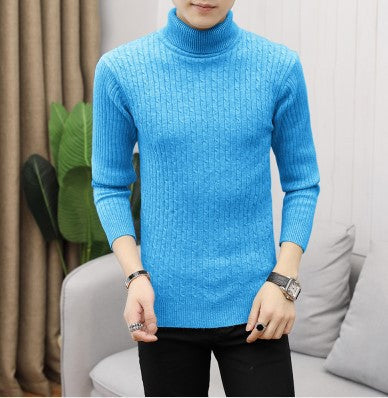 Suéter Cuello Alto Otoño Estilo Cruzado para Hombre - Image 9