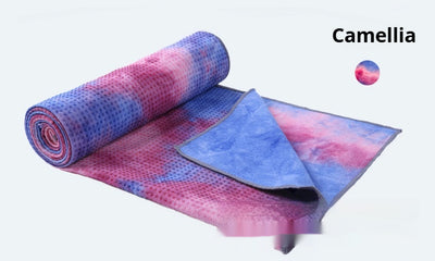 Toalla Antideslizante para Yoga y Ejercicio - Diseño Tie-Dye Multicolor - Image 10