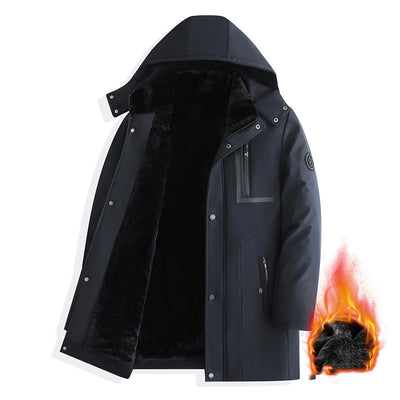 Abrigo de Invierno para Hombre con Gorro Removible - Algodón Grueso - Image 5