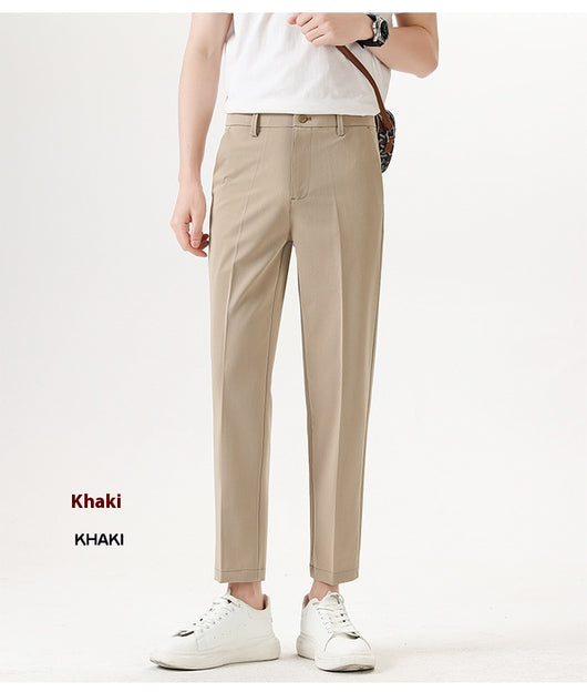Pantalones Casuales Elásticos Slim Fit Lujo Ligero para Hombre - Image 29