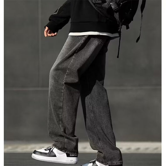 Jeans Negros Ahumados Primavera para Hombre - Corte Clásico Americano - Image 3