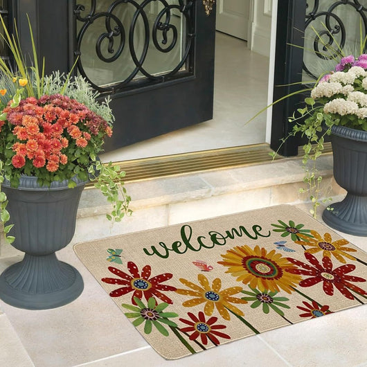 Tapete Floral para Entrada con Protección Antipolvo - Image 3