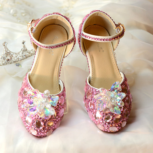 Zapatos de Tacón Alto con Cristales para Presentaciones Infantiles - Image 5