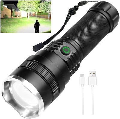 Linterna LED Recargable de Largo Alcance en Aluminio - Image 5