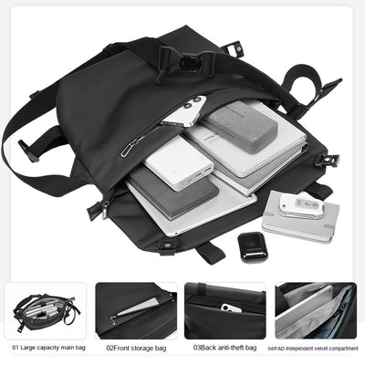 Bolsa Mensajero para Hombre de Gran Capacidad - Estilo Casual y Funcional - Image 3