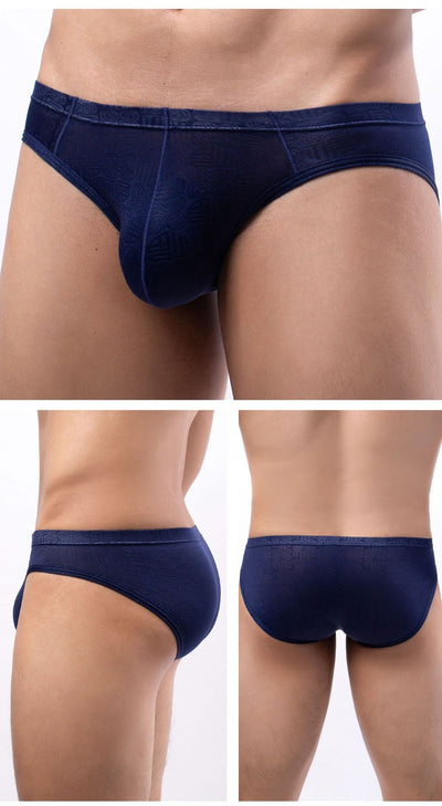 Calzoncillos Boxer Hombre Seda Hielo Diseño Jacquard Sexy - Image 21