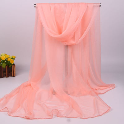 Foulard Largo de Gasa para Mujer - Protección Solar y Estilo Versátil - Image 29