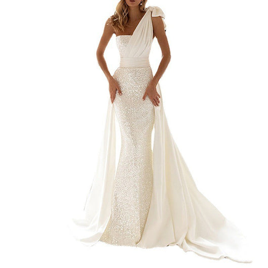 Vestido Elegante Ajustado con Lentejuelas Blancas para Mujer - Image 14