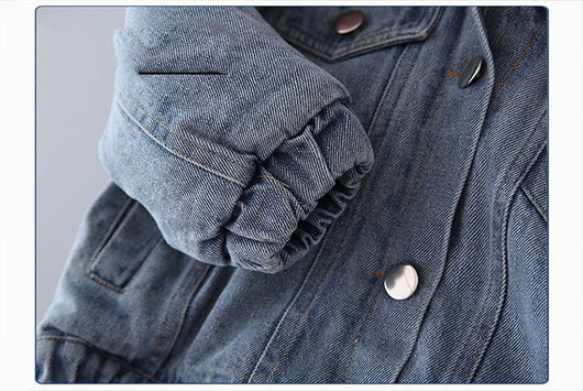 Chaqueta Denim con Forro de Cashmere para Niños - Image 8
