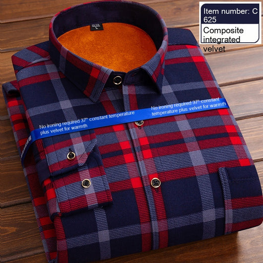 Camisa Térmica Acolchada a Cuadros para Hombre - Image 7