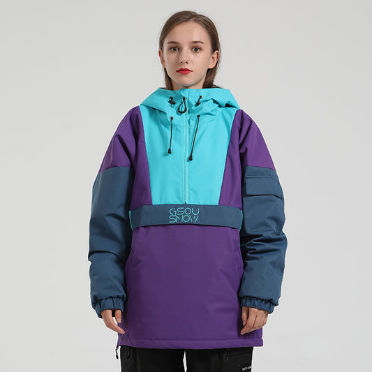 Chaqueta Invernal Suelta Impermeable y Resistente al Viento