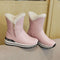Girls' and Women's Winter Boots - Waterproof with Cotton and Velvet Lining