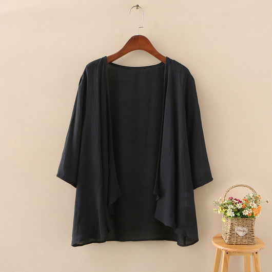 Cardigan Ligero de Algodón y Lino para Mujer - Perfecto para Verano - Image 6