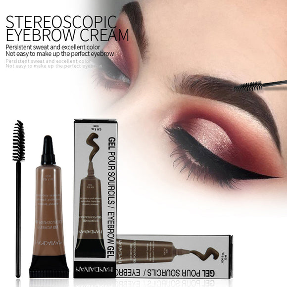 Kit de Tinte de Cejas Henna Waterproof - Gel Duradero con Aplicador
