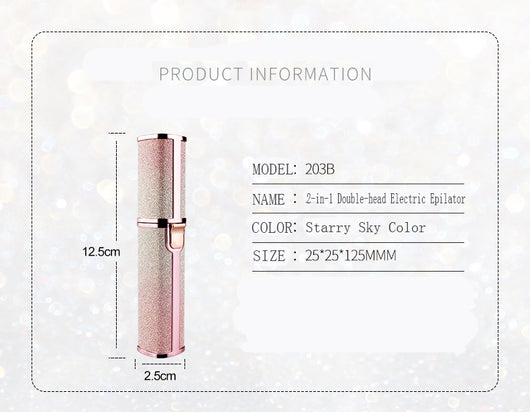 Depiladora Eléctrica Compacta con Diseño de Labial y Perfilador de Cejas Automático - Image 20