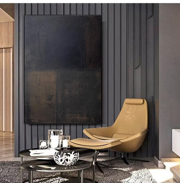 Cuadro Abstracto Minimalista en Óleo - Lienzo Moderno sin Marco para Decoración