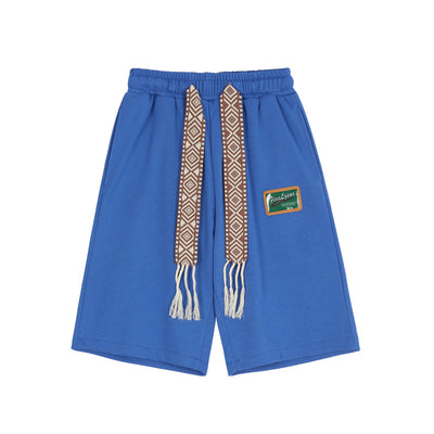 Pantalones Cortos Casual Streamer con Cintura Elástica para Hombre - Image 4