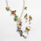 Conjunto de Tres Piezas: Collar, Anillo y Aretes de Perla de Agua Dulce con Diseño de Mariposa