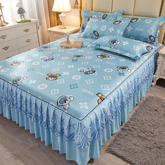 Juego de Cama de 3 Piezas con Sábana Bajera de Fibra Viscosa Premium - Image 20
