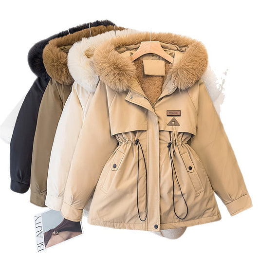 Abrigo Acolchado de Terciopelo Suelto Estilo Coreano para Mujer - Image 7