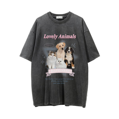 Camiseta Estampada con Diseño de Gatito para Hombre - Image 2