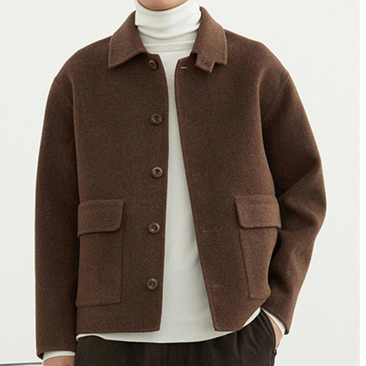 Chaqueta de Lana Reversible para Hombre - Corte Clásico - Image 7
