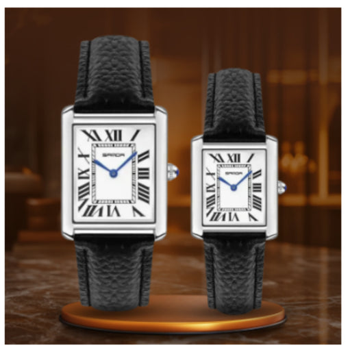 Reloj de Pareja Estilo Romano Resistente al Agua - Image 24