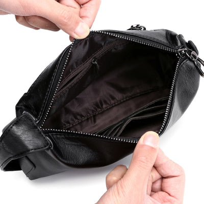 Cartera Tipo Tote para Hombre Gran Capacidad Cuero Suave - Image 5