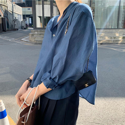 Blusa Larga de Tencel con Diseño Elegante para Mujer - Image 10