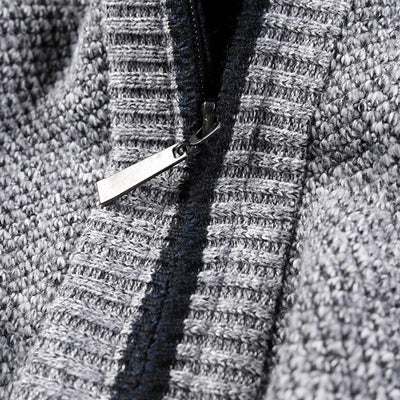 Cardigan Grueso de Punto con Cuello Alto para Hombre - Image 10
