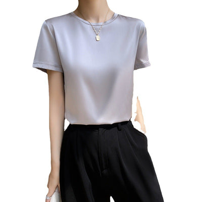 Blusa de Manga Corta Elástica y Fresca - Image 5
