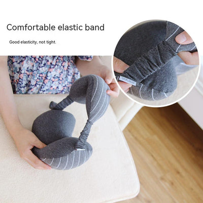Almohada Cervical 2 en 1 con Máscara de Ojos y Partículas de Espuma - Image 11