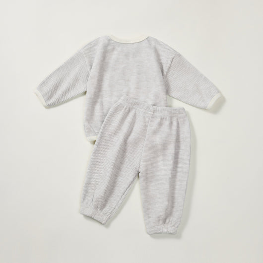 Pijama Infantil de Color Liso - Ropa Cómoda para Casa - Image 4